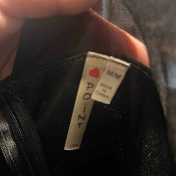 Point Black Mesh & Chiffon Cocktail Dress – Size Medium - Picture 3 of 3